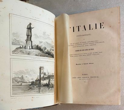 null [ITALIE] Lot de 2 ouvrages :

- [Collectif] L'Italie pittoresque. Paris, Ledoux,...