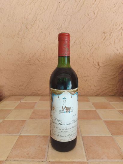 null BORDEAUX PAUILLAC CHATEAU MOUTON BARONNE PHILIPPE		

ROUGE 	75CL 	1978		 E.T	...