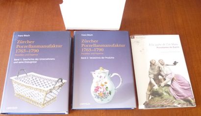  ZÜRCHER PORZELLANMANUFAKTUR. PORZELLAN UND FAYENCE. Deux tomes. Franz BÖSCH. 
ED...