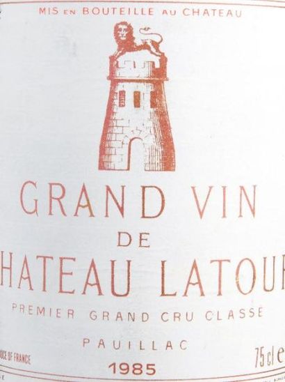 null 1 BOUTEILLE CHÂTEAU LATOUR 1985