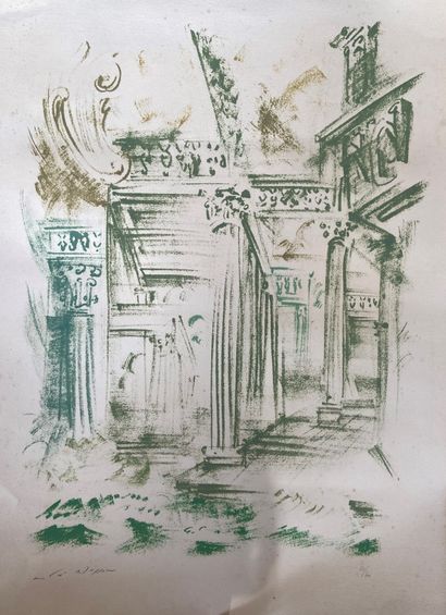 null Andre MASSON (1896-1987)

Architecture en vert

Lithographie signée et numérotée...