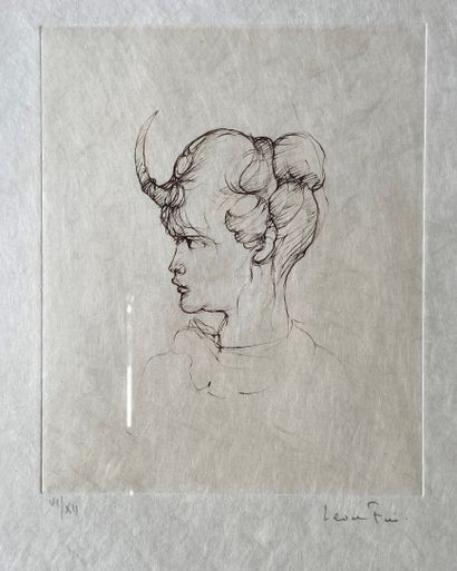 null 
Leonor Fini (1908-1996)




Portrait de femme à la corne




Gravure sur papier...