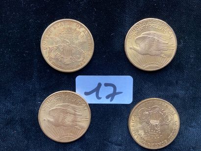 null 4 pièces de 20$ US or (1894 - 1904 - 1924 -1924)



Poids : 133,71grs