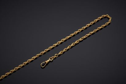 Yellow gold (750‰) WALLET CHAIN with 
