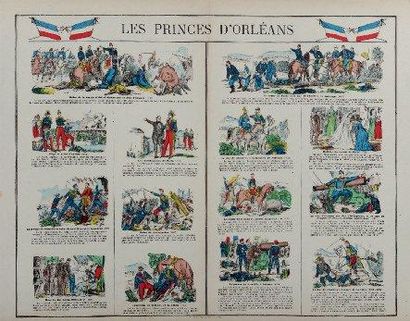 null «LES PRINCES D'ORLÉANS» Imagerie du Pellerin à Épinal Après 1872. (prise de...