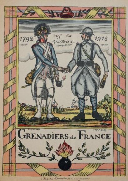 GUY ARNOUX GRENADIERS DE FRANCE. 1792, Vers la VICTOIRE, 1915. (Le Grenadier de la...