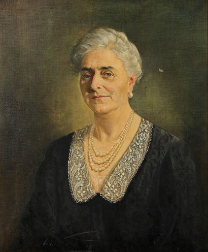 null Ecole française du Xxème siècle

Portrait de femme aux colliers de perles

Huile...