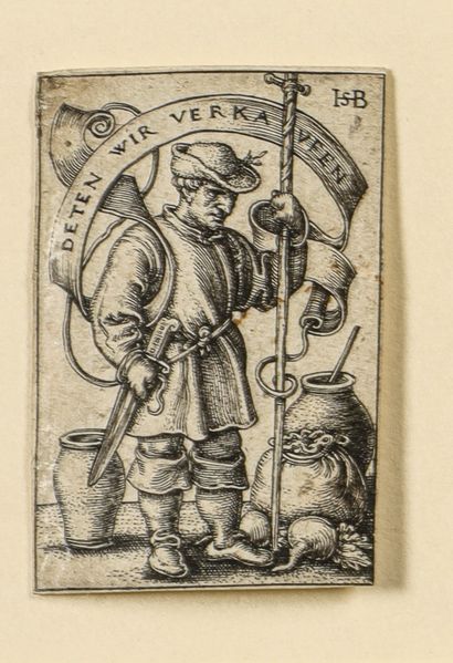  d'après Hans Sebald BEHAM (1500-1550) 
Personnages...