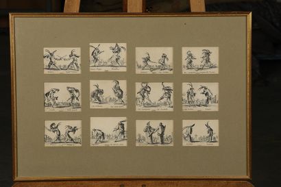 null after Jacques CALLOT

Balli of Sfessania

12 plates of the suite of 24 

54x38cm...