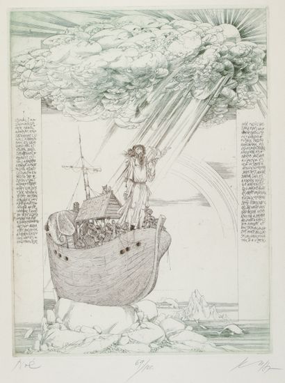 null Csaba REKASSY (1937-1989)

Noah's ark

Engraving, signed and numbered

57x4...