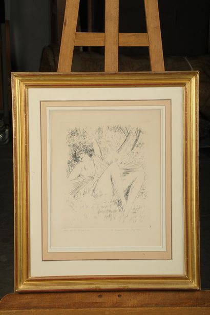 null André DUNOYER de SEGONZAC (1894-1974)

Nude allangui

Engraving, signed, trial...