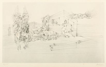 null Hans BELLMER (1902-1975)

Composition 

Engraving, signed in pencil and numbered...