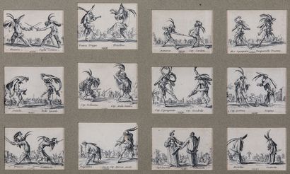 null after Jacques CALLOT

Balli of Sfessania

12 plates of the suite of 24 

54x38cm...