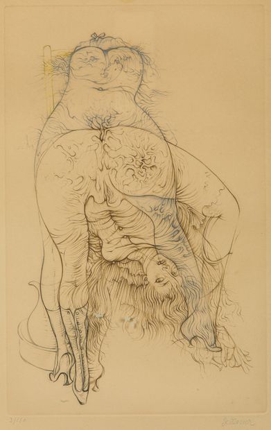 null Hans BELLMER (1902-1975)

Composition

Engraving, signed and numbered 3/150

37x23cm...