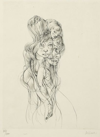 Hans BELLMER (1902-1975) 
The woman with...