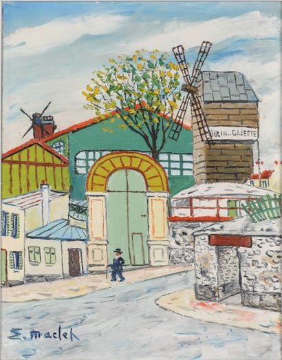 Elysée MACLET (1881-1962) 
Moulin de la Galette...