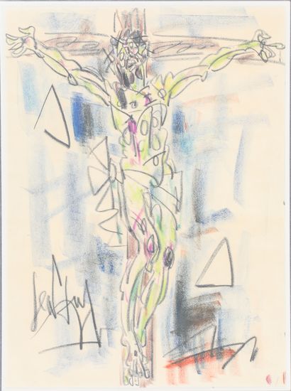 GEN PAUL (1895-1975) 
Christ en croix 
Dessin...