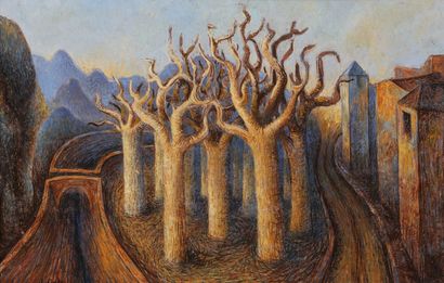 null Claude VERLINDE (1927-2020)

Paysage aux arbres décharnés

Huile sur toile signée...