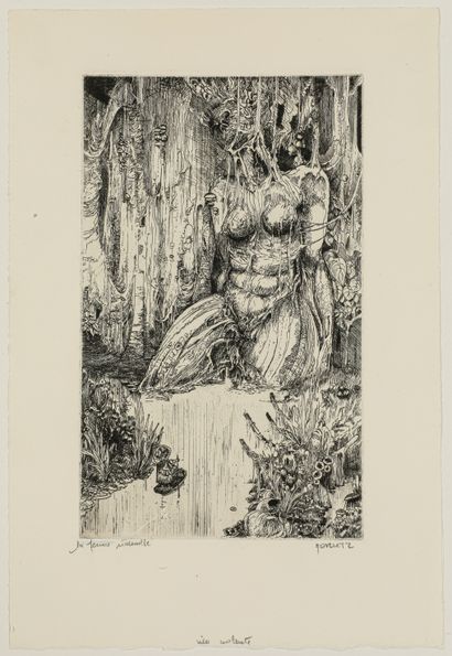null Philippe MOHLITZ (1941-2019)

The jungle woman

Burin engraving, signed and...