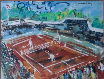 Maurice EMPI (Né en 1933) 
La partie de tennis...