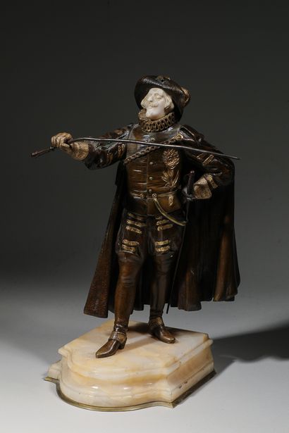 null Anonyme, début du XXe siècle

« Le mousquetaire »

Sculpture, épreuve en bronze...