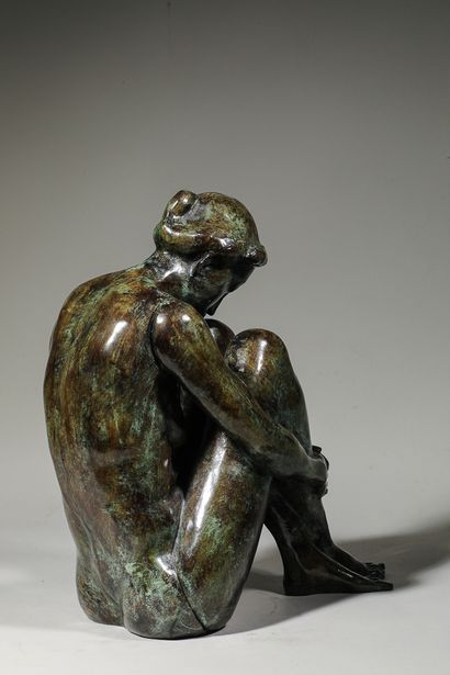 null Michel CORDA (Né en 1960)

Le modèle nu assis

Sculpture épreuve en bronze à...