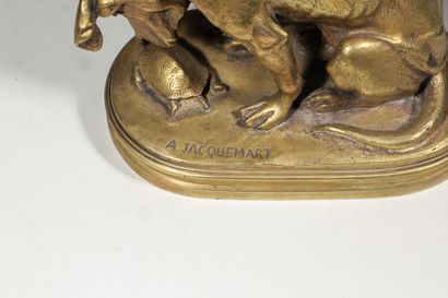 null Le Chien et la tortue

Sculpture en bronze signé Jacquemart