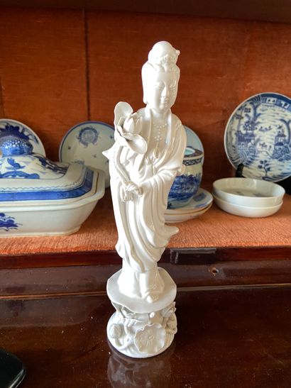 null Chine XXème siècle

Statuette de Kwanyn en porcelaine blanche

H 25cm