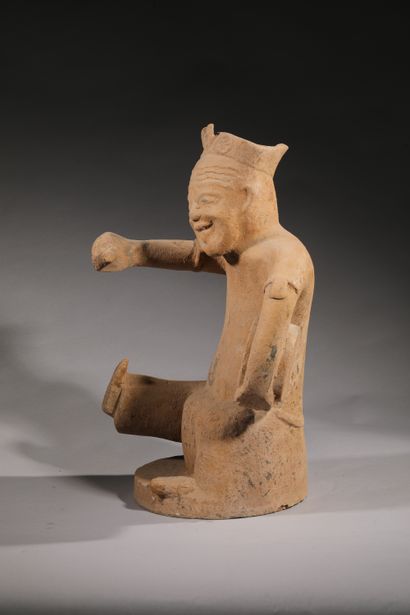 null 
Homme au tambourin




Sculpture en terre cuite dans le style HAN




56x30cm




(accidents...