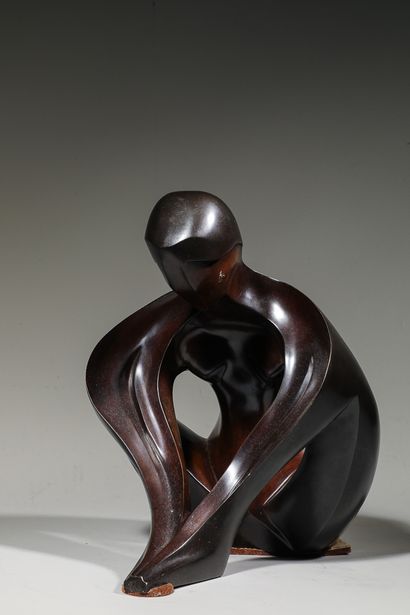 null Charles LE BRIS (Born in 1932)

The seated nude model

Sculpture, proof in bronze...