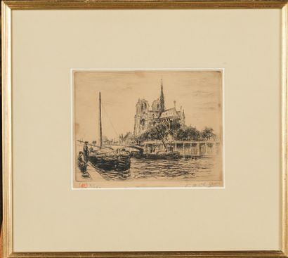 null Antoine Pierre CLUZEAU (1884-1963)

Notre Dame de Paris

Deux gravures en noires,...