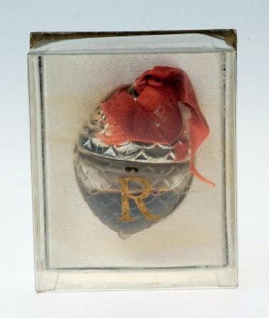 RENE LALIQUE RAPHAEL «RÉPLIQUE» Flacon miniature en forme de pomme de pin. Bouchon...