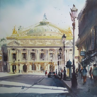 null VIOLAINE ABBATUCCI

À l'Opéra, pourquoi pas!

Aquarelle tendue sur chassis bois,...