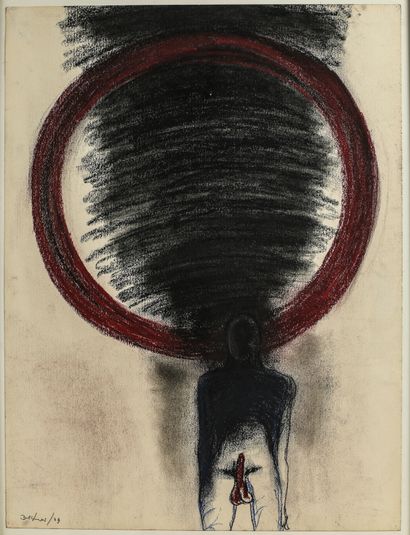 null Red circle

Pastel and charcoal drawing, signed

61x44cm