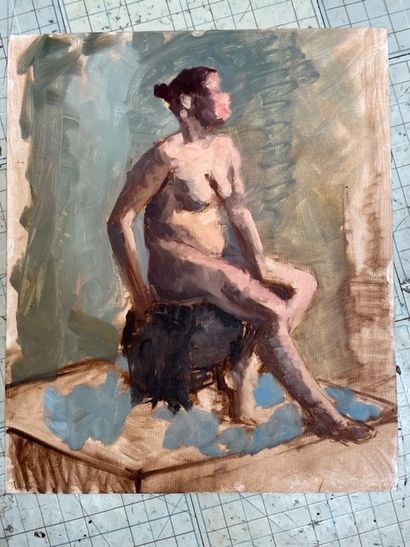 null Anonyme XXe siècle

"Le modèle nu féminin"

"Le modèle nu masculin"

2 peintures...