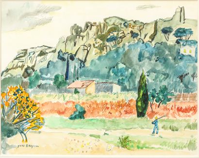 null Yves BRAYER (1907-1990)

Paysage de provence

Aquarelle signée en bas à gauche,...