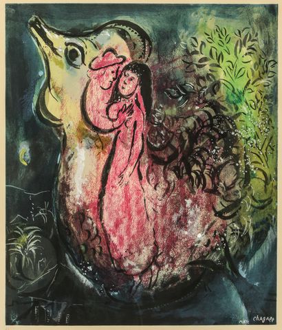 null MARC CHAGALL (1887-1985)

Couple à l'oiseau

lithographie signée dans la planche...