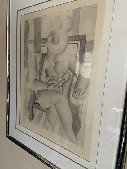 null d'après Fernand LEGER (1881-1955)

Femme assise

Lithographie portant le cachet...