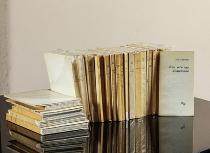 null "Lot littérature : Ensemble de 29 volumes des Editions de Minuit dont Samuel...
