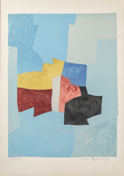 null 
SERGE POLIAKOFF (1900-1969)

Composition en bleu, jaune, rouge et noir

épreuve...