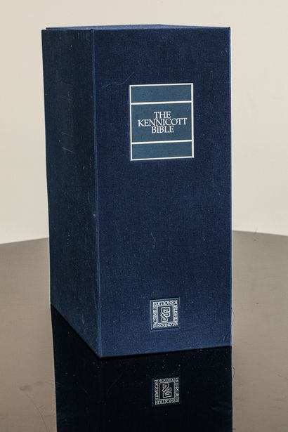 null "BIBLE] The Kennicott Bible.

London, Facsimile Editions, 1985, 2 volumes in-folio...