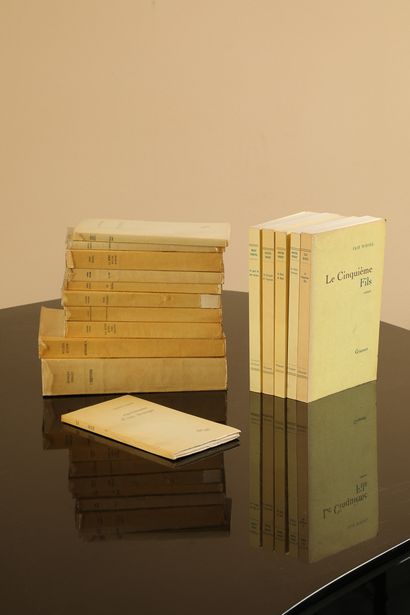null "Lot littérature : Ensemble de 11 volumes des Editions de Minuit dont Didier...