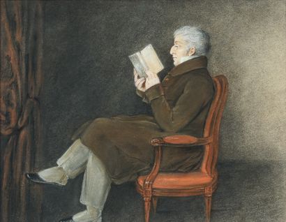 null Ecole Française du XIXème siècle

Homme à la lecture

Pastel sur papier, 18...