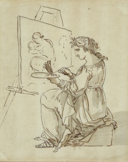 null Felice GIANI (1758-1823)

Allegorie de la peinture

Encre et lavis, 22x18cm