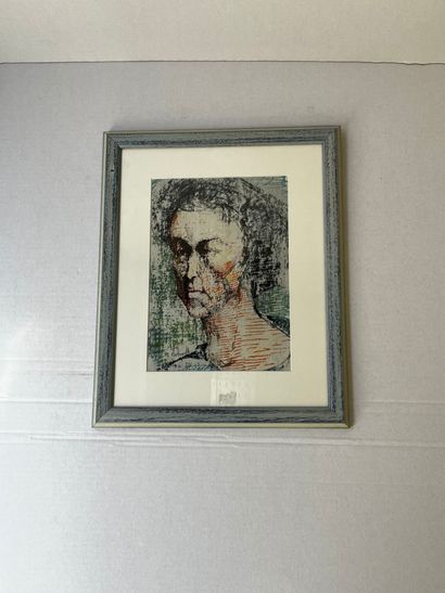null Marcel Delmotte (1901-1984) -

Autoportrait signé et numéroté 54.

Pastel gras

27x19,5cm...