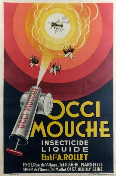 null INSECTICIDE LIQUIDE «OCCI-MOUCHE» Etablissements A. ROLLET à MARSEILLE et NEUILLY...