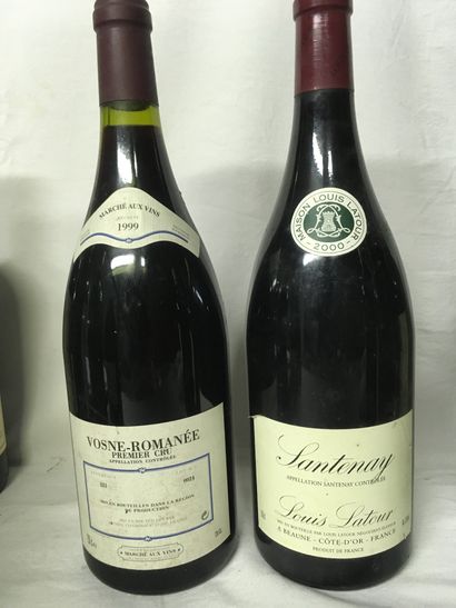  1 VOSNE ROMANEE 1ER CRU Marché aux vins 1999 150cl 
1 SANTENAY Rouge Louis Latour...