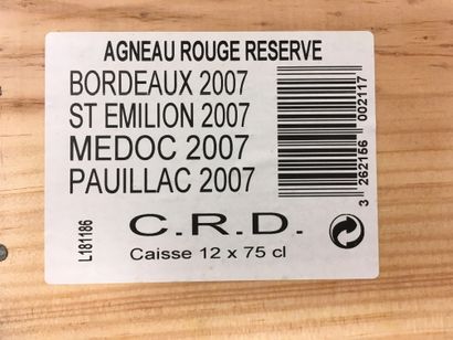 null 1 CAISSE BOIS x 12 AGNEAU ROUGE

3 BORDEAUX Agneau rouge 2007 75cl

3 SAINT...