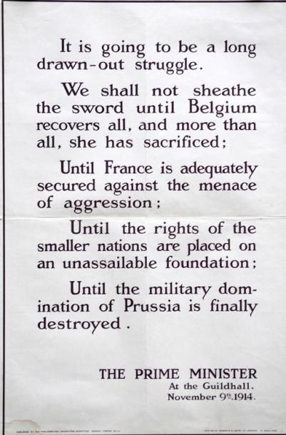 null «It is going to be a long drawn-out struggle» Nov. 1914 Impr. Roberts & Leete...