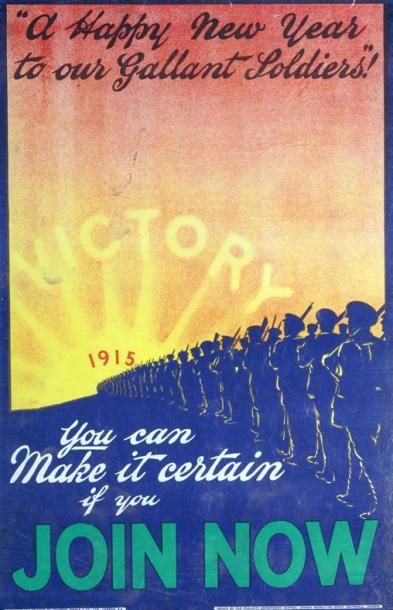 null «A happy new year to our gallant soldiers! 1915» Impr. Johnson Riddle & Co (76...